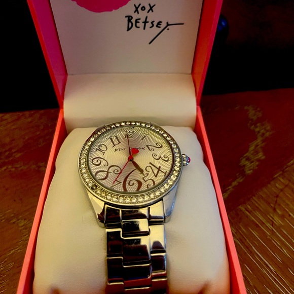 Betsey johnson silver watch